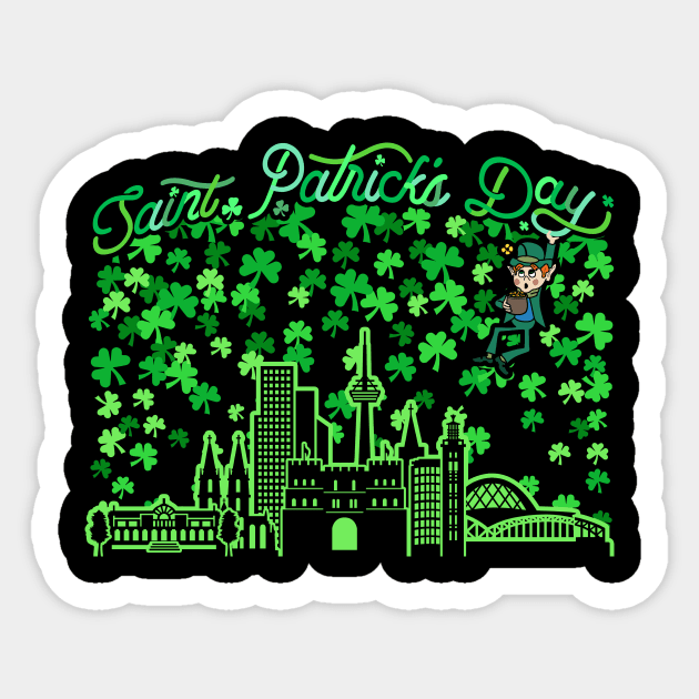 Saint Patrick's Day Cologne Germany Sticker by travel2xplanet